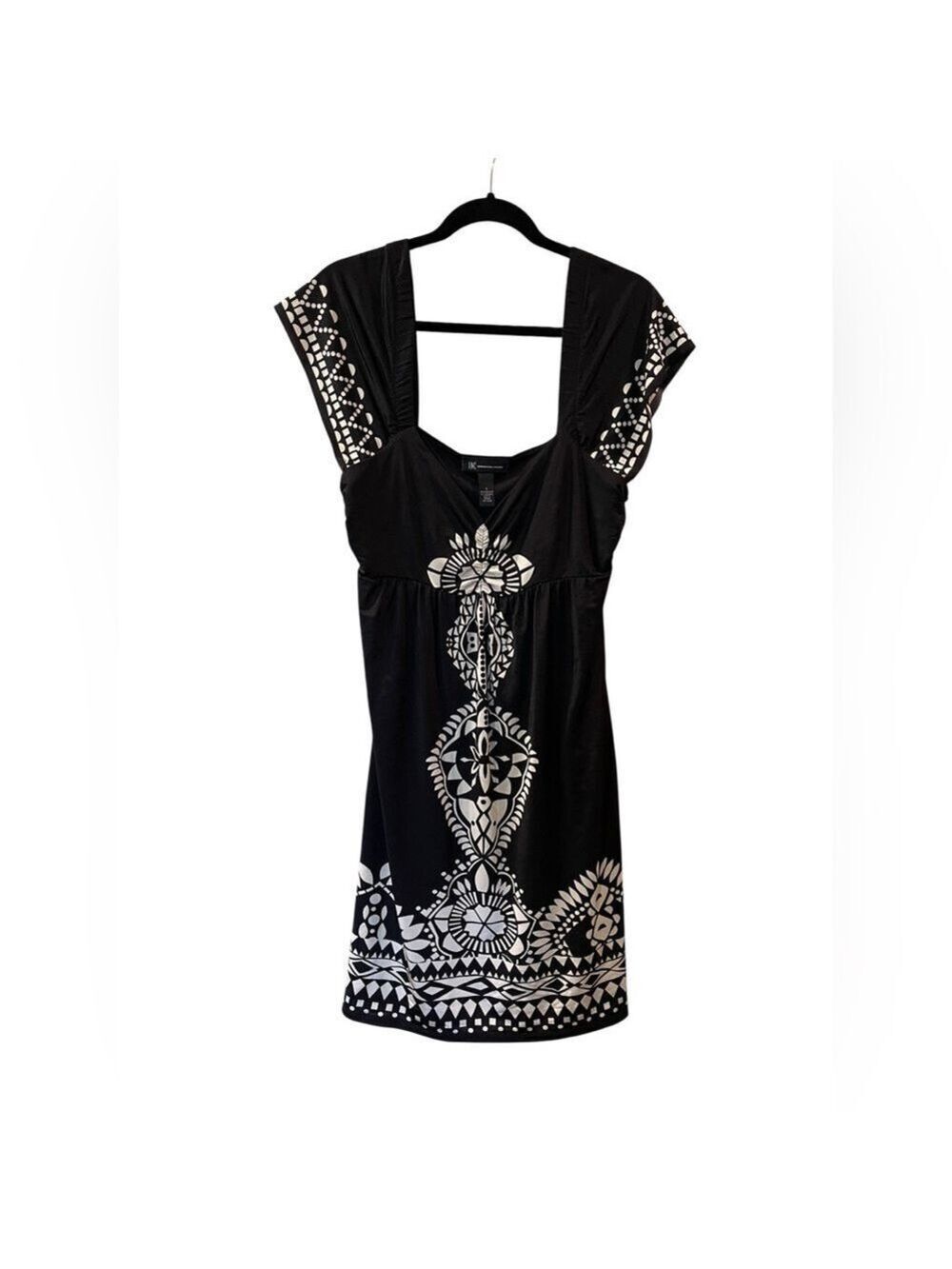 INC International Concepts Women’s Shift Dress Black White Size: Small